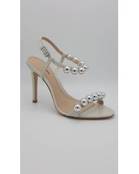 SCHUTZ SHOES - Nellie Heels With Pearl Details - Lyst