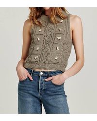 Another Love - Lorelei Cable Knit Sweater Tank - Lyst