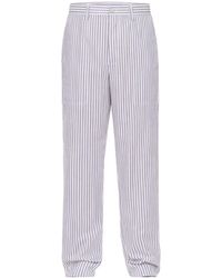 Cellar Door - Zac Striped Cotton Pants - Lyst
