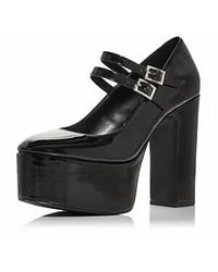 Aqua - Emmy Ankle Strap Platform High Heel Pumps - Lyst