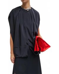Tibi - Stretch Silk Nylon Cape Top - Lyst