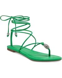 INC - Amille Faux Leather Ankle Tie Strappy Sandals - Lyst