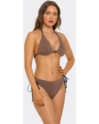 TRUEDAMES - Bronze Babe Two-Piece Bikini Set With Charm Detail - Lyst