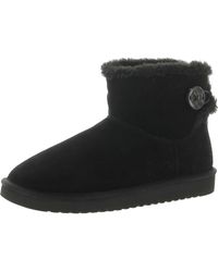 Koolaburra - Nalie Mini Suede Faux Fur Winter & Snow Boots - Lyst