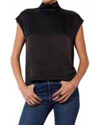 Bobi - Mock Neck Muscle Tee - Lyst