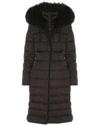 Tahari - Nelly Maxi Puffer Coat Hooded Faux Fur Trim - Lyst