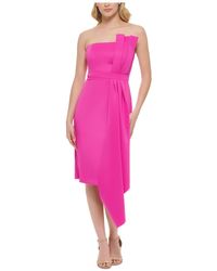 Eliza J - Strapless Knee-length Cocktail And Party Dress - Lyst