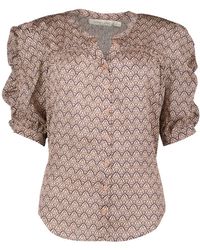 Bishop + Young - Bohemian Rhapsody Rachel Ruched Sleeve Blouse - Lyst