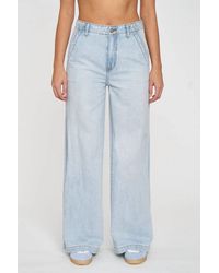 DAZE - Kickback High Rise Denim Wide Leg Jeans - Lyst