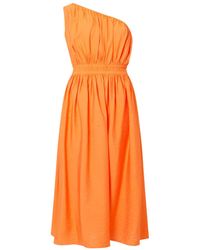 French Connection - Faron Midi One Shoulder Dress - Lyst