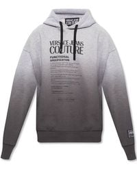 Versace - Logo Hooded Pullover Sweatshirt - Lyst