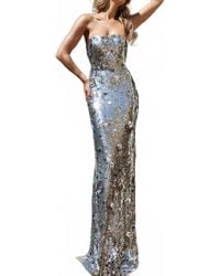 Jovani - Starlight Strapless Sequin Gown - Lyst