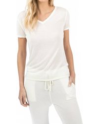 LEIMERE - Feather Vneck Tee - Lyst