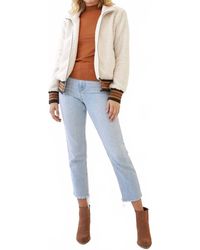 Mystree - Racing Stripes Teddy Jacket - Lyst