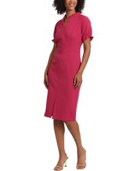 Maggy London - Solid Polyester Wear To Work Dress - Lyst