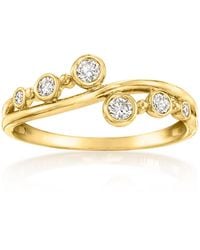 Ross-Simons - Lab-Grown Diamond Asymmetrical Wave Ring - Lyst