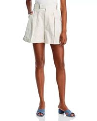 FRAME - Pleated Wide Cuff Short - Lyst