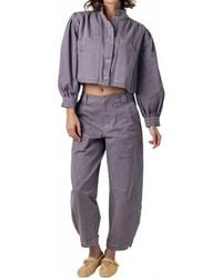 Sundays - Twill Sawyer Wide Leg Pants - Lyst