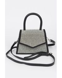 Fashnzfab - Rhinestone Top Handle Crossbody Bag - Lyst