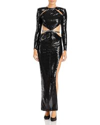 Bronx and Banco - Amara Sequined Long Evening Dress - Lyst