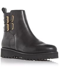 Andre Assous - Pandora Boots Croc Embossed Leather Bootie Htat495 - Lyst