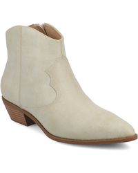 Journee Collection - Journee Taliah Medium And Wide Width Western Ankle Booties - Lyst