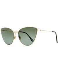Tom Ford - Anais-02 Cat Eye Sunglasses Tf1005 28b Gold/black 62mm - Lyst