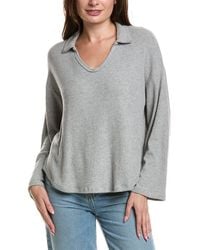 Project Social T - Zoey Brushed Rib Collared Pullover - Lyst