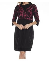 Joseph Ribkoff - Abstract Print Cowl Neck Cocoon Dress - Lyst