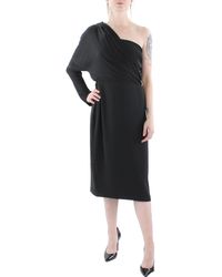 Lauren by Ralph Lauren - One Shoulder Knee-length Cocktail And Party Dress - Lyst