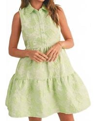 ..,merci - Button Down Texture Sleeveless Mini Dress - Lyst