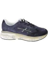 Premiata - Dark Moerun Leather-Blend Low-Top Sneakers - Lyst