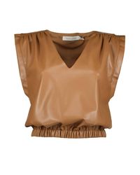 Bishop + Young - Simone Vegan Leather Top - Lyst