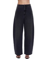 Pistola - Lottie High Rise Relaxed Bowed Jeans - Lyst
