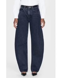 FRAME - The Bubble High Rise Barrel Jean - Lyst