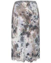 Gold Hawk - Ella Tie Die Bias Skirt - Lyst