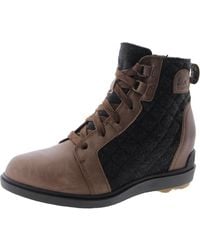 Sorel - Evie Ii Nw Quilted Lace-Up Ankle Boots - Lyst