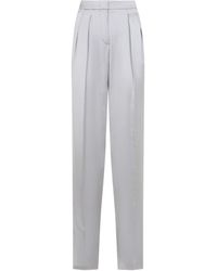 Giorgio Armani - Tailored Trousers With Concealed Fastening - Lyst