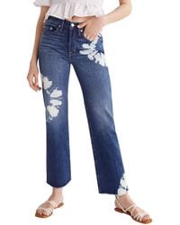 Edwin - Kali Bleached Straight Ankle Jeans - Lyst