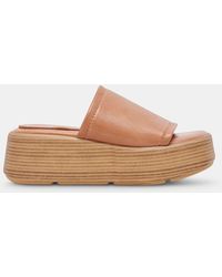 Dolce Vita - Canal Sandals Tan Leather - Lyst
