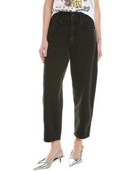 AllSaints - Hailey Washed Black Relaxed Jean - Lyst
