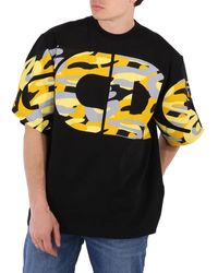 Gcds - Camouflage Logo Crewneck Cotton T-Shirt - Lyst