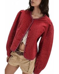 Free People - Natalia Long Sleeve Velvet Jacket - Lyst