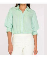 Elizabeth James The Label - Carter Button Down Top - Lyst