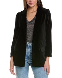 AllSaints - Aleida Velvet Blazer - Lyst