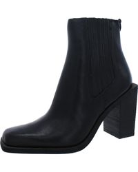 Sam Edelman - Emalia Pull-on Square-toe Ankle Boots - Lyst