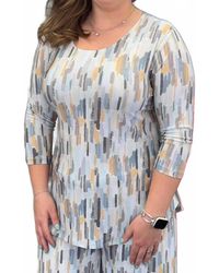 Sympli - Go To Classic T Relax 3/4 Sleeve Top - Lyst