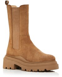 Aqua - Jessy Leather Pull On Mid-calf Boots - Lyst