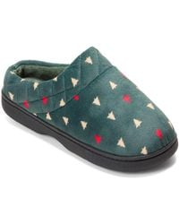 Dearfoams - Darcy Quilted Cuff Velour Clog House Slipper - Lyst