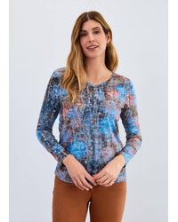 Fdj - Long Sleeve V Neck Top - Lyst